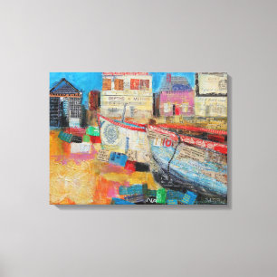 Alte Fischerboote 2013 Leinwanddruck