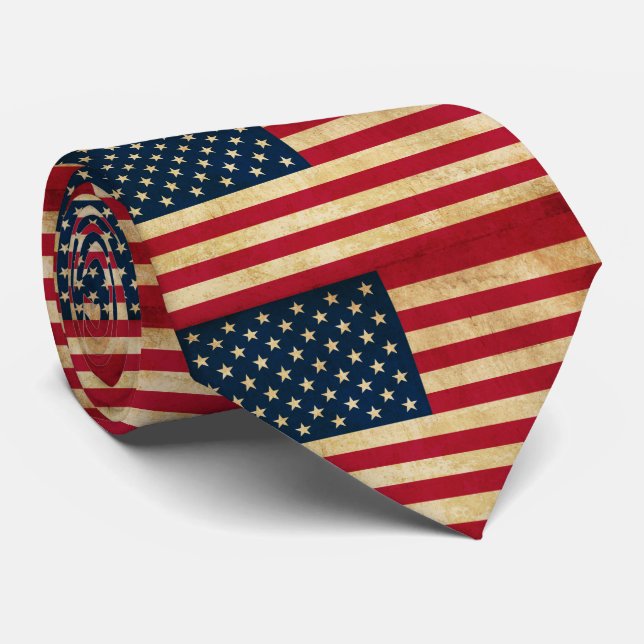 Alte Flagge der USA Krawatte (Gerollt)