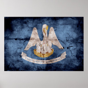 alte Flagge Louisias; Poster