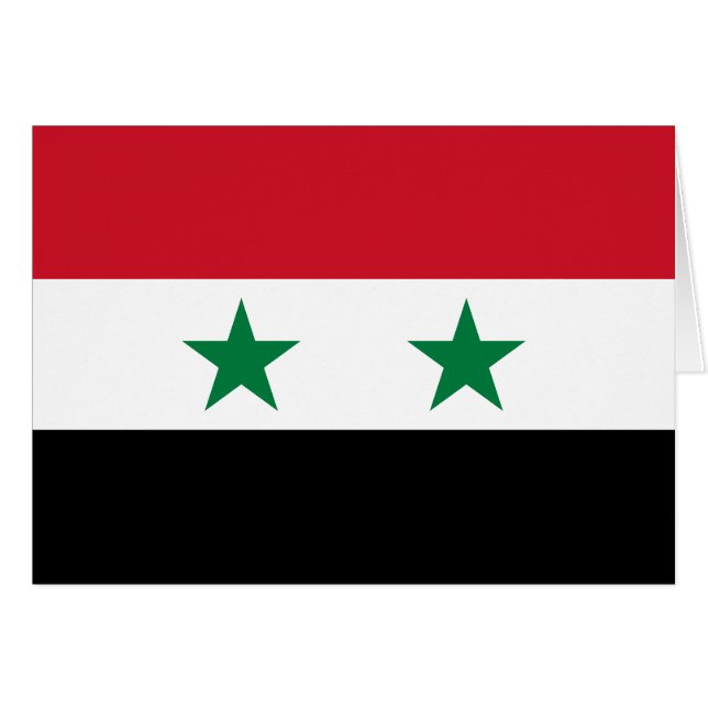 Alte Flagge Syriens (Vorderseite (Horizontal))