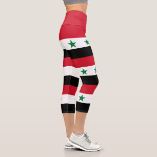 Alte Flagge Syriens Capri Leggings