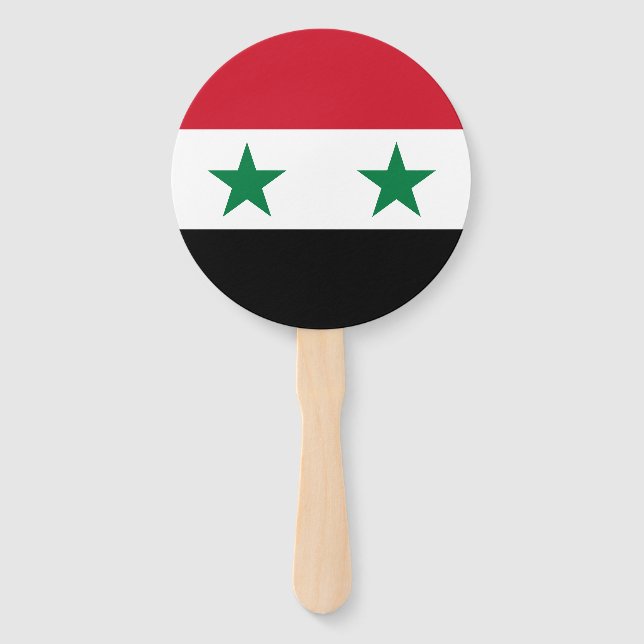 Alte Flagge Syriens Fächer (Vorderseite)