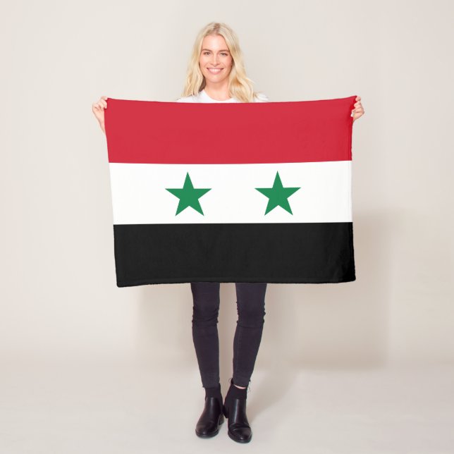 Alte Flagge Syriens Fleecedecke (Beispiel)