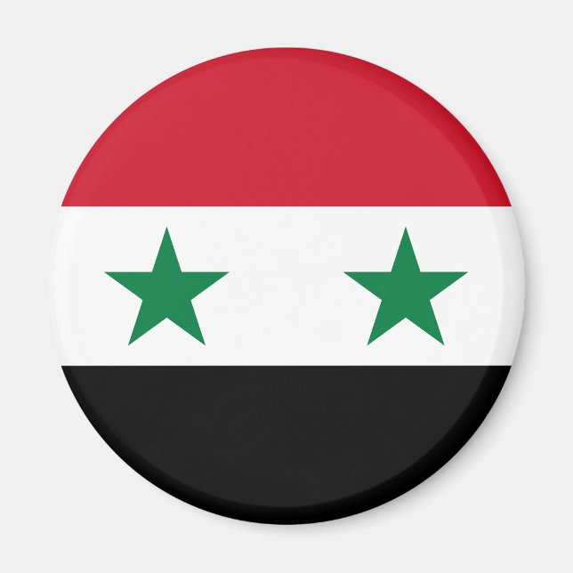 Alte Flagge Syriens Magnet (Vorne)