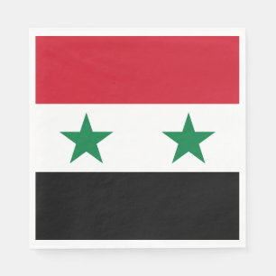 Alte Flagge Syriens Serviette