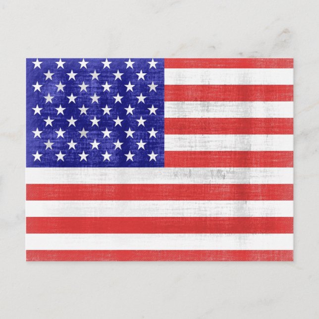 Alte Flagge USA Postkarten (Vorderseite)