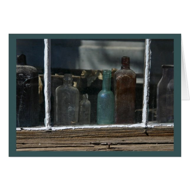 Alte Flaschen, Bodie CA - Karte (Vorderseite (Horizontal))