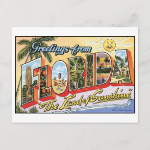 Alte Florida-Postkarte Postkarte