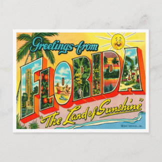 Alte Florida-Postkarte Postkarte