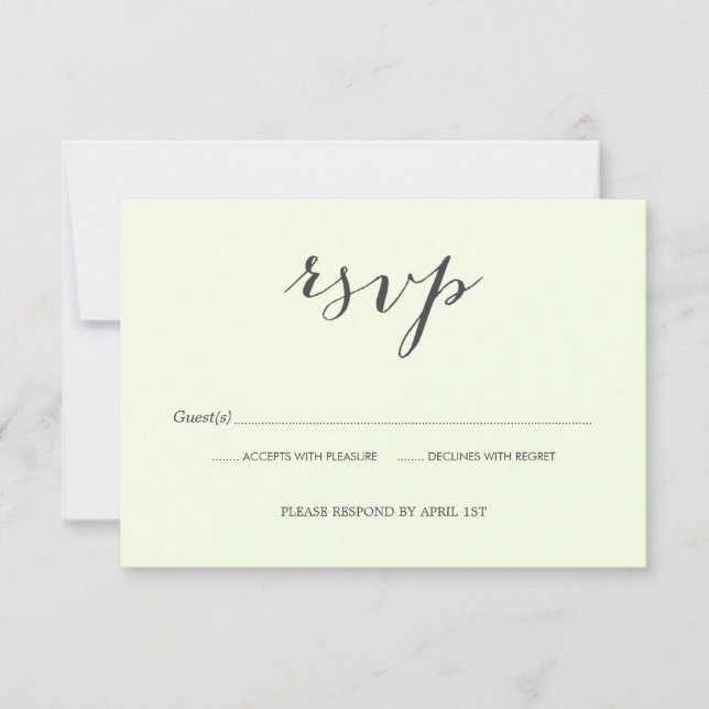 Alte Fotos Hochzeit RSVP-Karte RSVP Karte (Vorderseite)