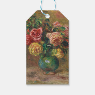 Alte französische Blumen-Ölmalerei von Renoir Geschenkanhänger