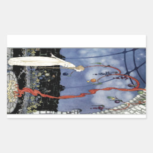 Alte französische Märchen: Ein Baum der wunderbare Rechteckiger Aufkleber