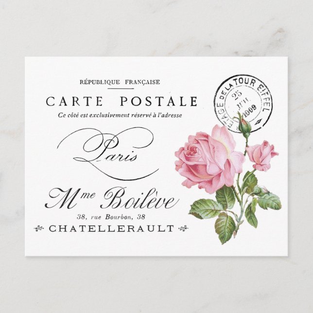Alte französische Postkarte (Vorderseite)