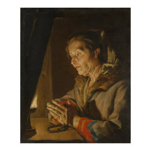 "Alte Frau beten"