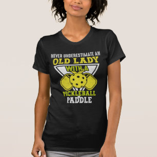 Alte Frau Liebe Pickleball Sport, Funny Pickleball T-Shirt