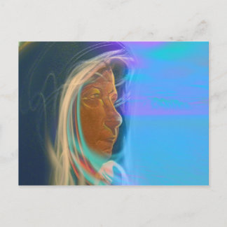 Alte Frau Postkarte
