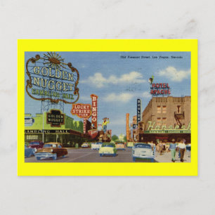 Alte Fremont St., Las Vegas Vintage Postkarte