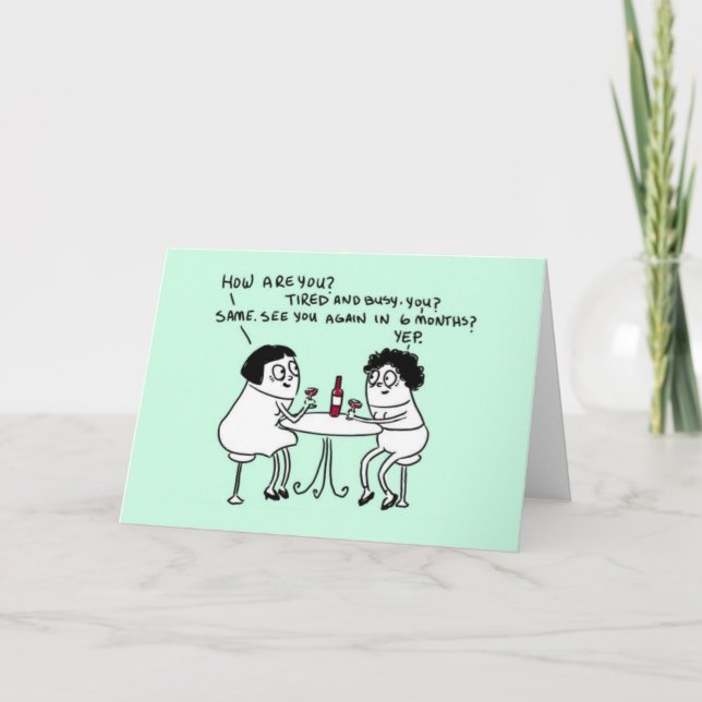 Alte Freunde Karte (Vorderseite)