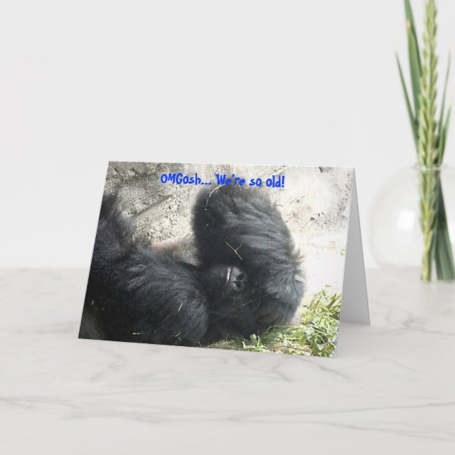 Alte Freunde zum Geburtstag Karte (Vorderseite)