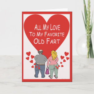 Alte Fürze Liebe Feiertagskarte