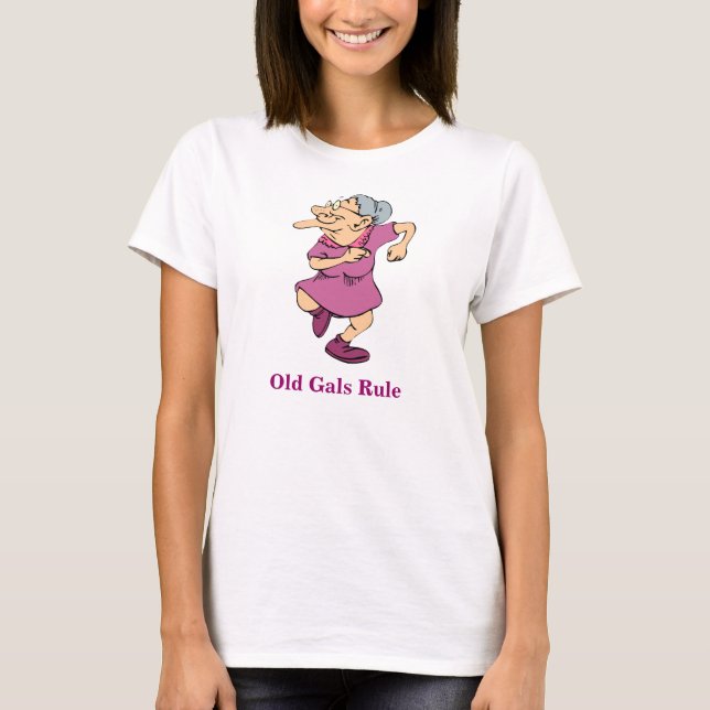 ALTE Gallonen REGEL lustiges Großmutter-Shirt T-Shirt (Vorderseite)