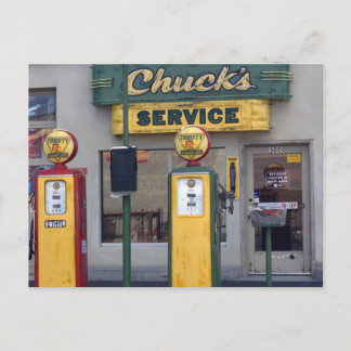Alte Gasstation Postkarte
