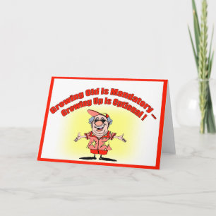 Alte Geburtstagskarte wachsen Karte