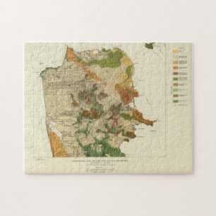 Alte geologische Karte von San Francisco (1908)