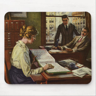 Alte Geschäftssitzung, Büro mit Führungskräften Mousepad