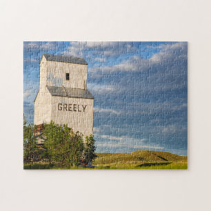 Alte Getreidesilo in Virgelle, Montana, USA