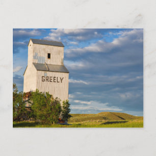 Alte Getreidesilo in Virgelle, Montana, USA Postkarte