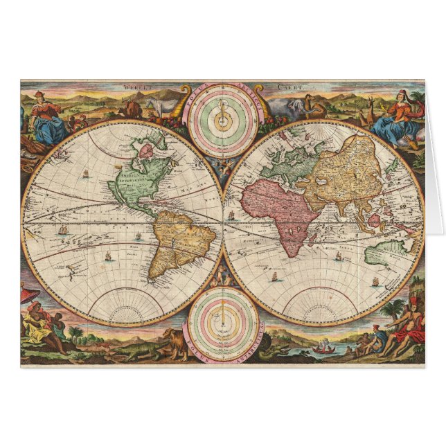Alte globale Karte (Vorderseite (Horizontal))