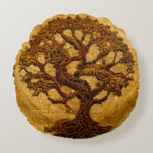 Alte Goldbraun Rustikaler Tree von LIfe von Kedoki