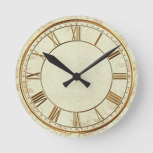 Alte Goldmedaille Vintage Weinroute Runde Wanduhr