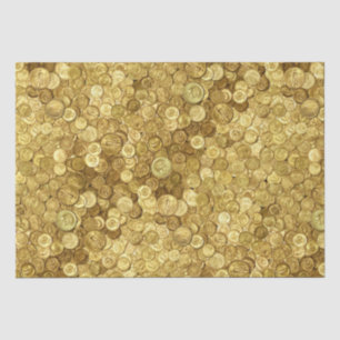 Alte Goldmünzersammlung Seidenpapier