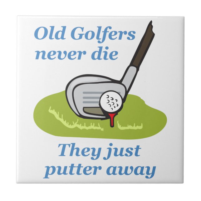 Alte Golfer Fliese (Vorderseite)