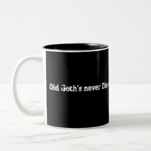 alte goths die nie zweifarbige tasse