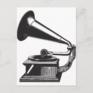 Alte Grammo phon Postkarte
