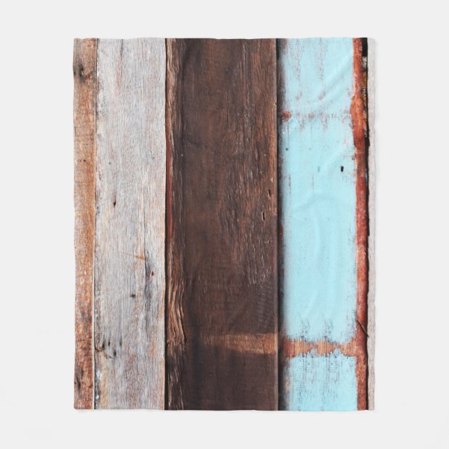 Alte graue Holztapete, schwarz, leer, Fleecedecke (Vorderseite)