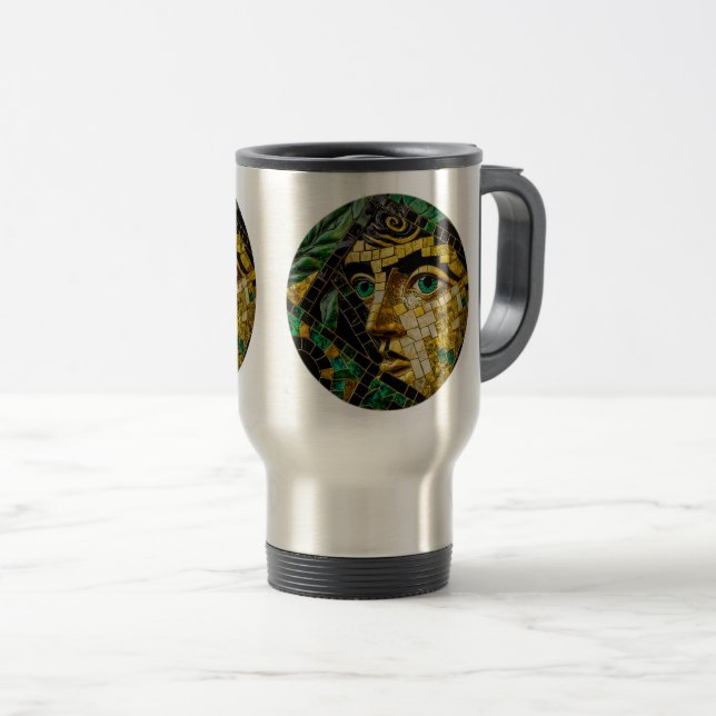 Alte griechische Mystery Travel/Tasse, 15 oz Reisebecher (VorderseiteRechts)