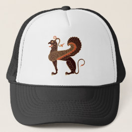 Alte griechische Mythologische Bestie Griffin Truckerkappe