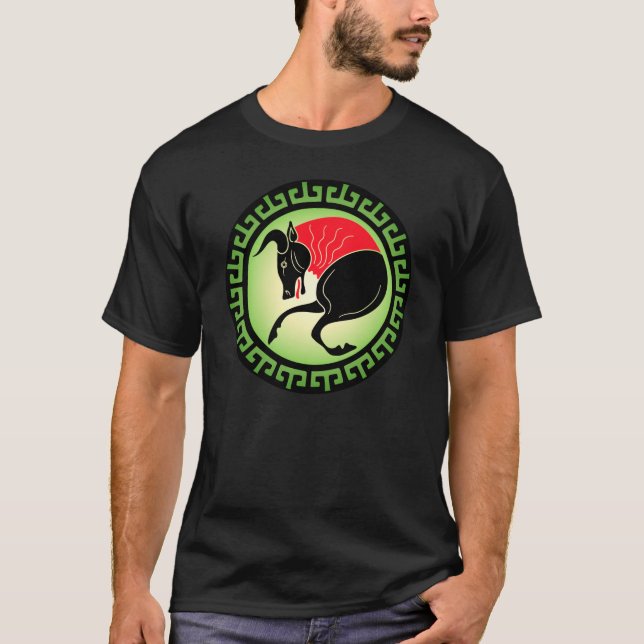 Alte griechische Schilde: Bull (Erde) T-Shirt (Vorderseite)