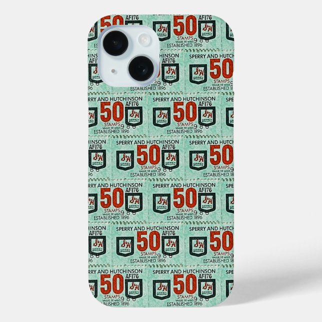 Alte grüne Briefmarke Case-Mate iPhone Hülle (Rückseite)