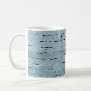 Alte grungy Ziegelwand mit natürlichen Defekten. S Kaffeetasse