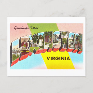 Alte Grüße aus Lexington, Virginia Postkarte