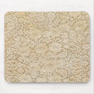 Alte Häkelarbeit-Spitze-Blumenmuster + Ihre Ideen Mousepad