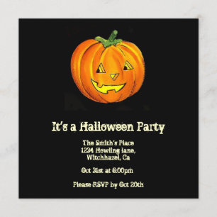 Alte Halloween-Einladung Einladung
