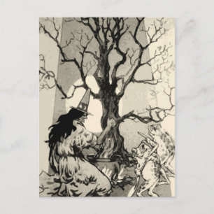 Alte Halloween-Karte Postkarte