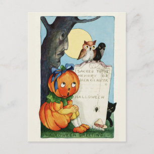 Alte Halloween-Postkarte Postkarte