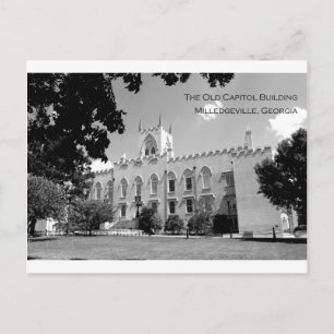 Alte Hauptstadt Gebäude - Milledgeville, Georgien Postkarte
